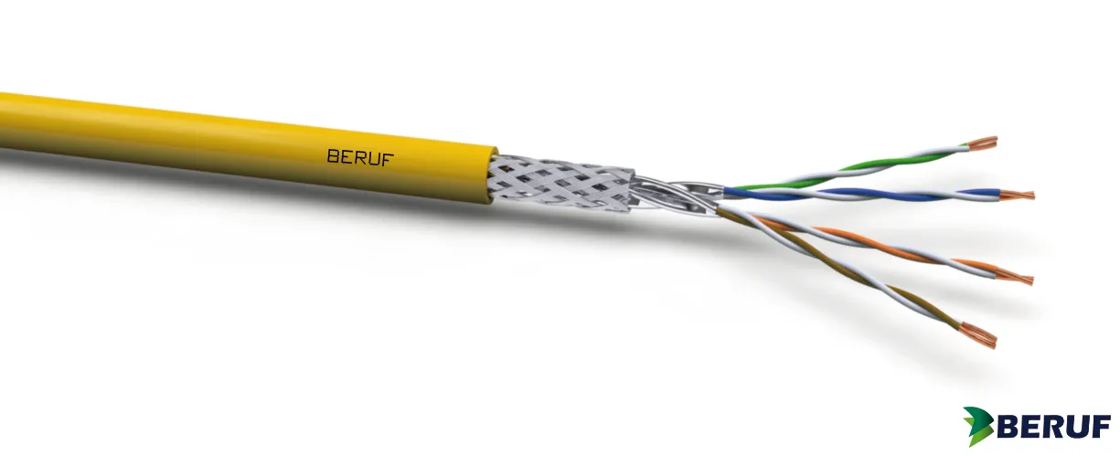Cabo Ethernet Cat8 S/FTP de alta velocidade para Data Centers