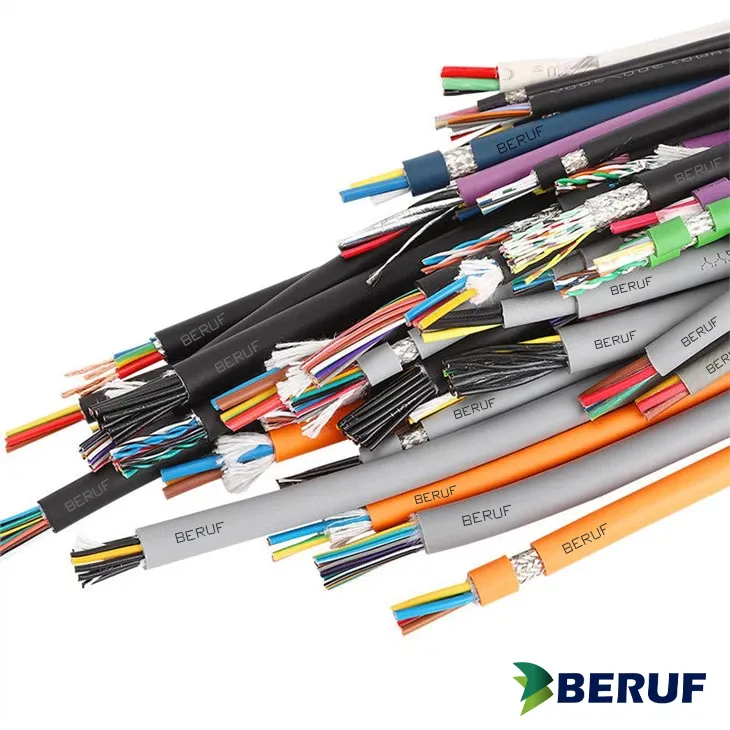 Cabos multivias em Silicone, PUR e PVC para robô e automação industrial