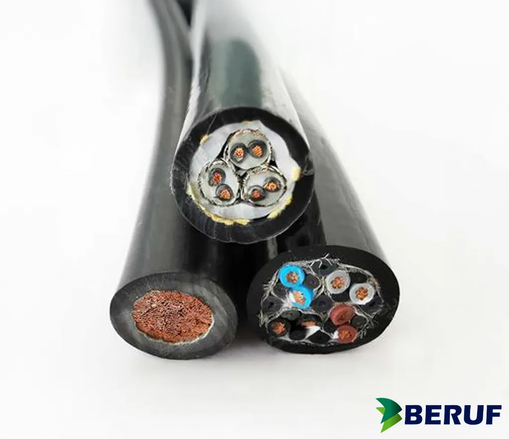 Cabos elétricos unipolares e multivias em PVC e PUR super flexíveis