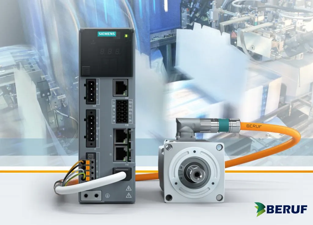 Chicote elétrico conectorizado da linha Motion Cable Connect para Siemens